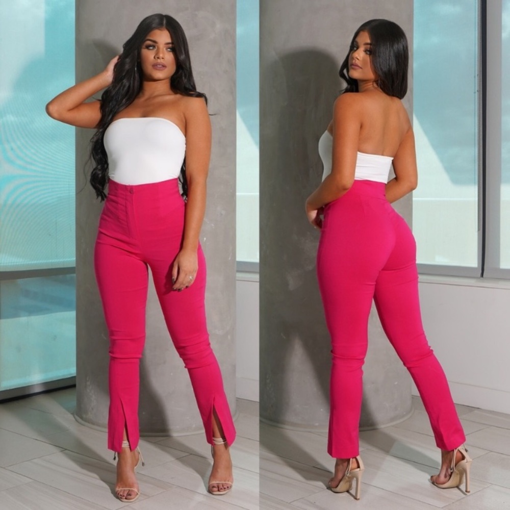 COPY - High Waist Ankle Split Pants